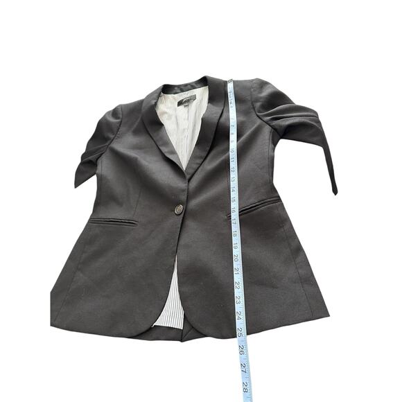 J.Crew Black Preppy Academia Wool Flannel Parke Blazer Size 2 Style J5627 - Picture 14 of 14